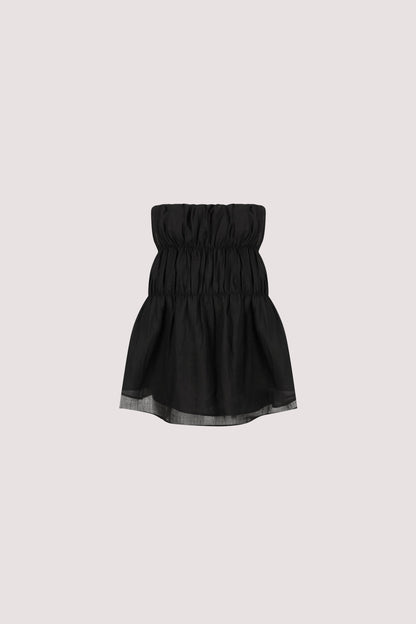 ARTIE BLACK RAMIE STRAPLESS TOP