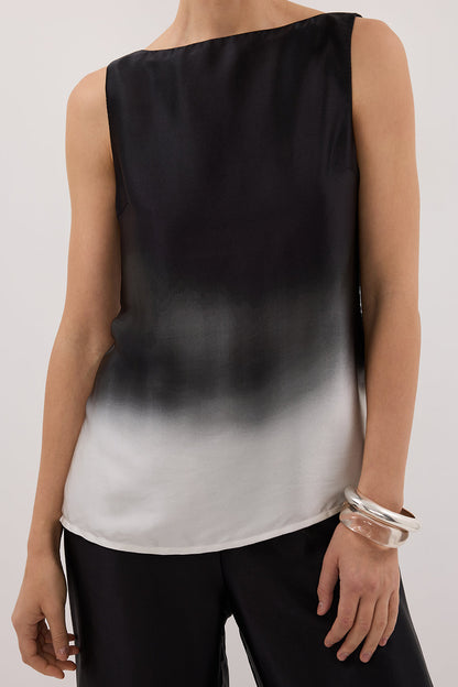 HUXLEY OMBRE SILK TOP