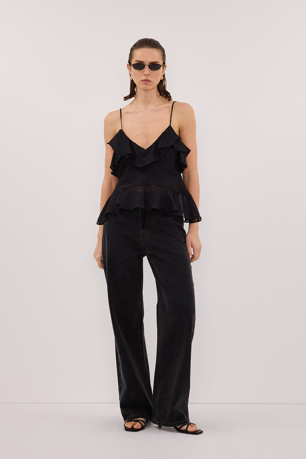 SARA BLACK RAMIE CAMI TOP