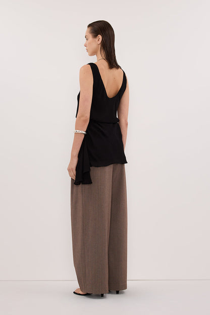 RUDI BLACK SLEEVELESS CAMI TOP