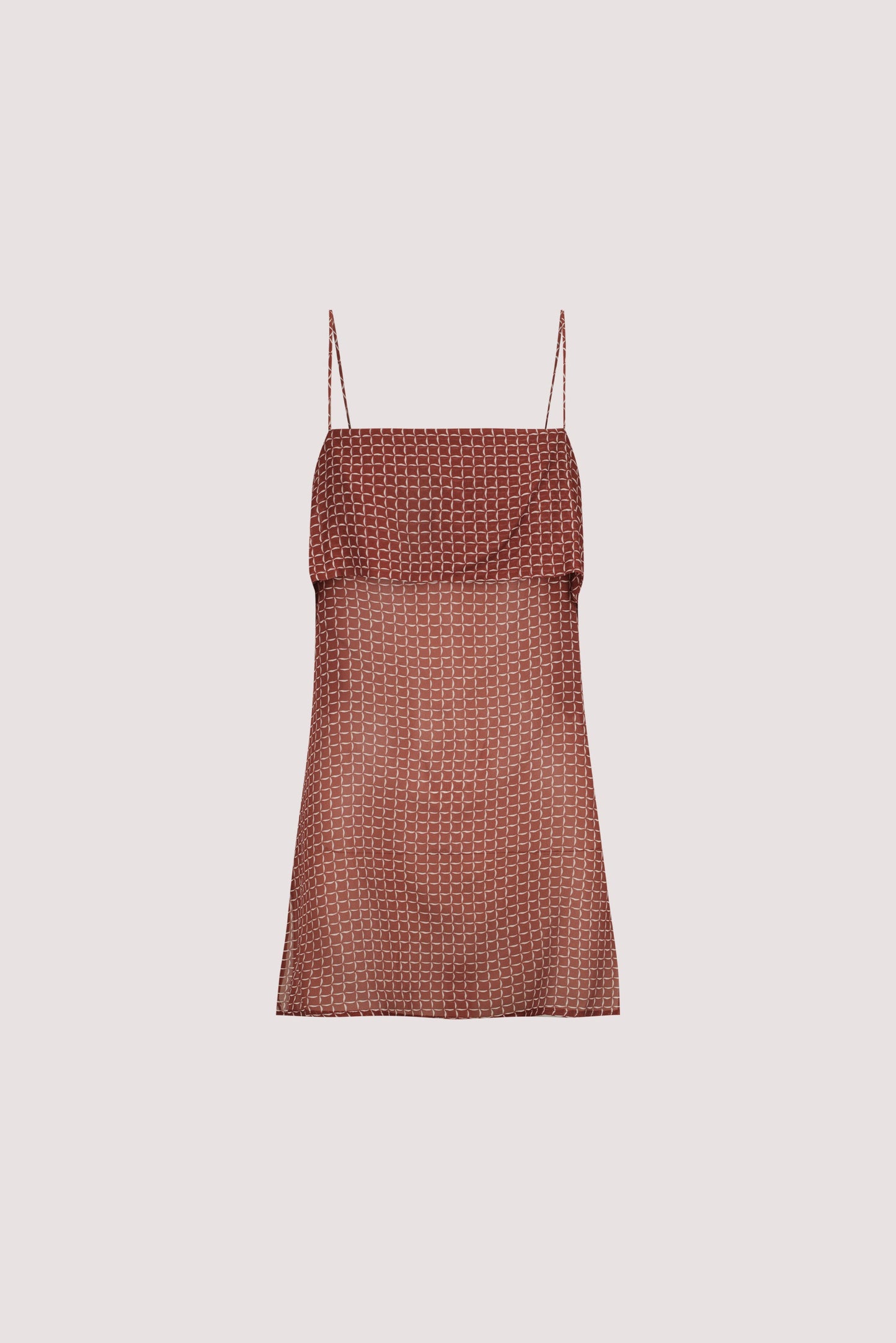 TIA SAHARA SLEEVELESS MICRO CHECK CAMI TOP