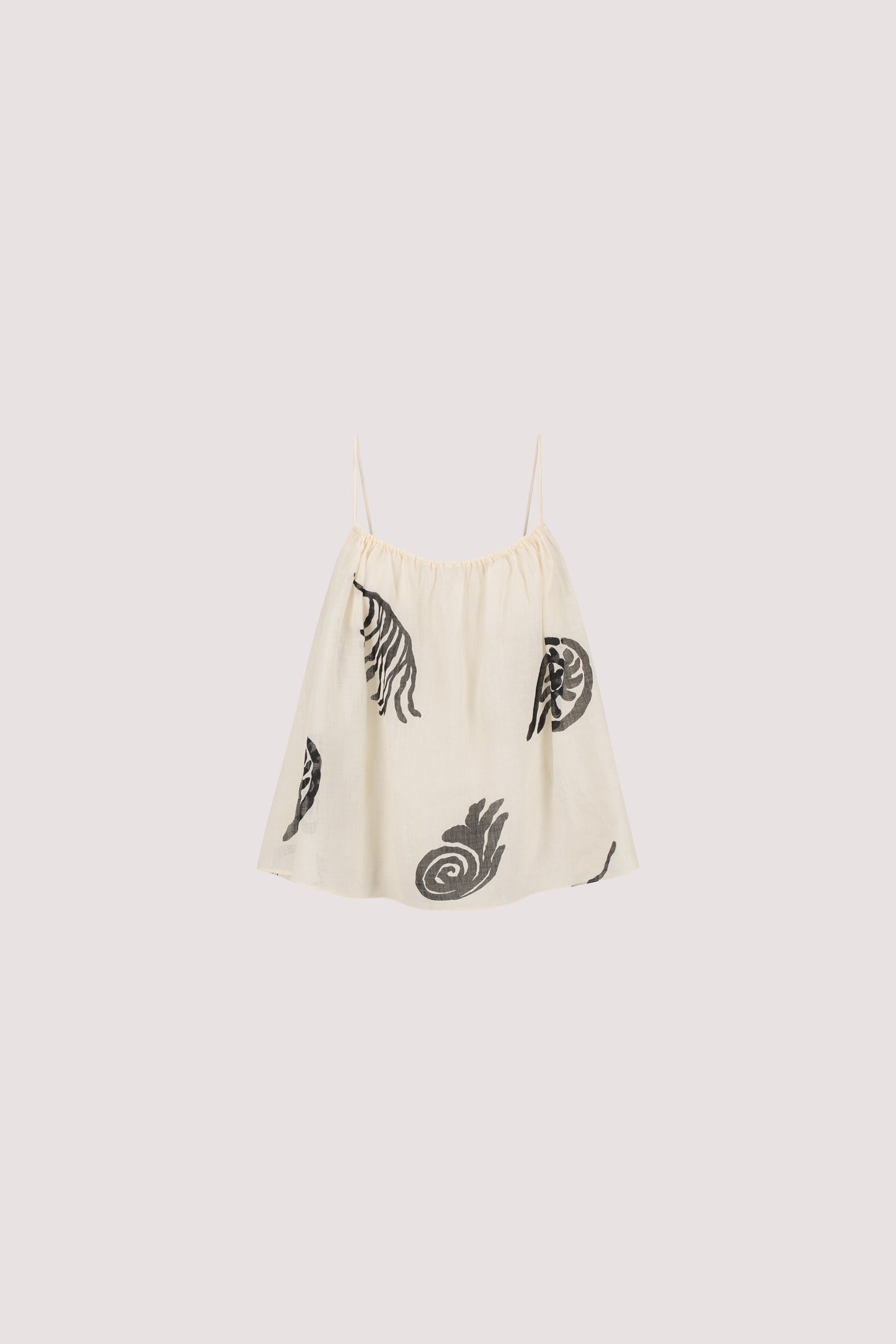 POSITANO SANDSTONE SLEEVELESS RAMIE  TOP