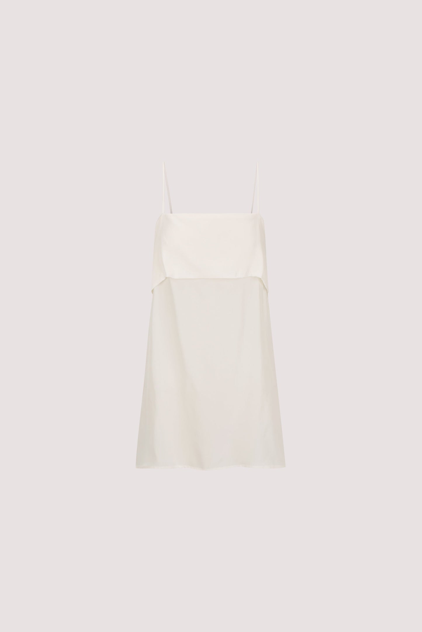 IDA WHITE SLEEVELESS FOLDOVER CAMI TOP