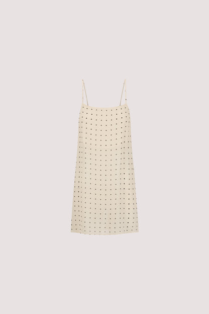 VANESSA SANDSTONE SLEEVELESS SPOT CAMI TOP