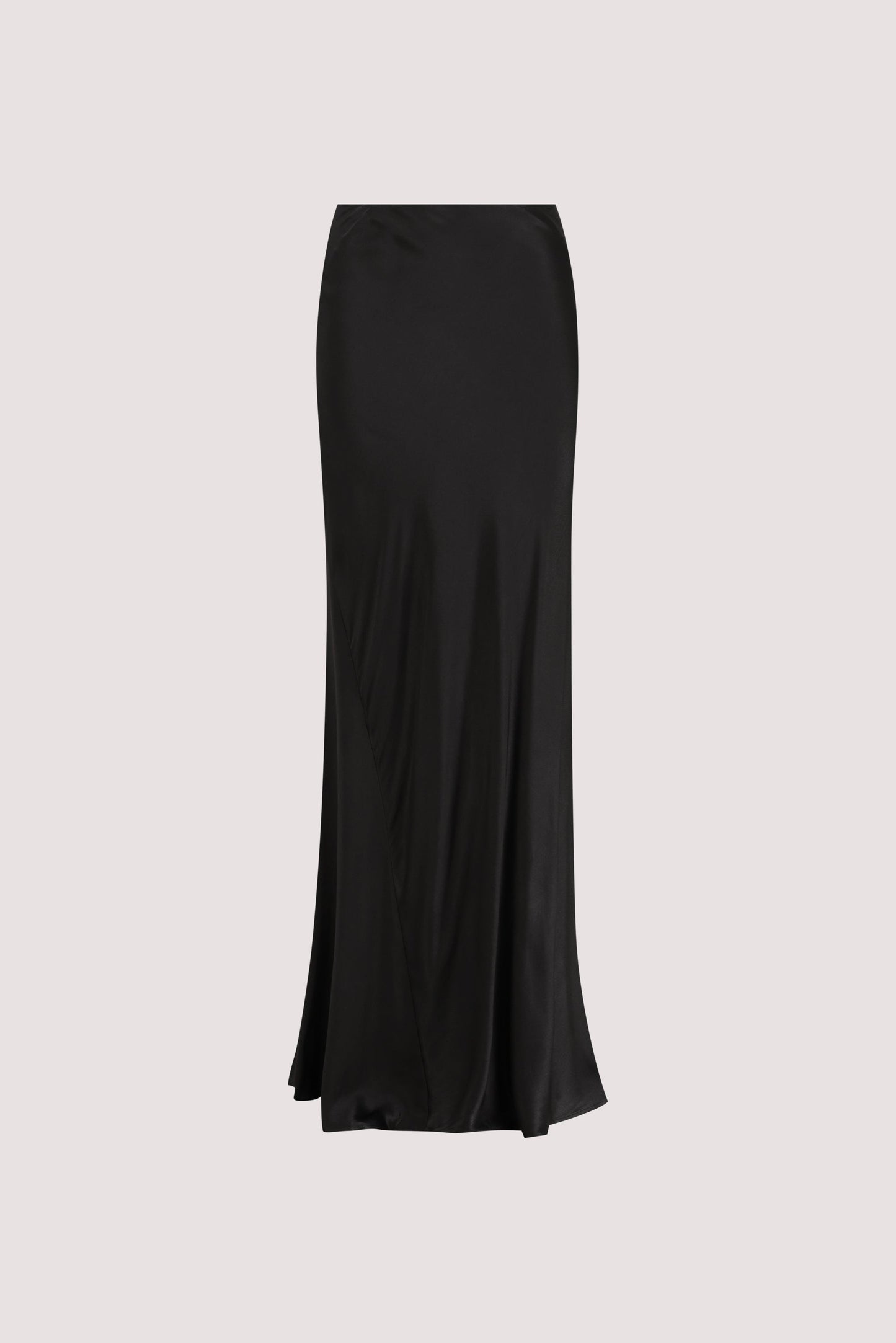 CHARLI BLACK SATIN MAXI SKIRT