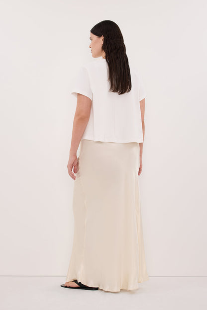 CHARLI CREAM SATIN MAXI SKIRT