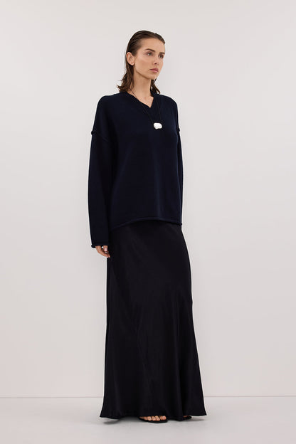 CHARLI INK SATIN MAXI SKIRT