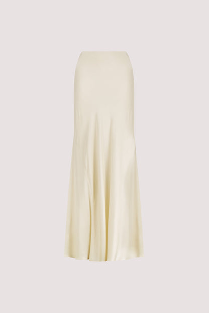 CHARLI STRAW SATIN MAXI SKIRT