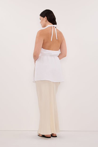 CONNIE SANDSTONE CUPRO MAXI SKIRT