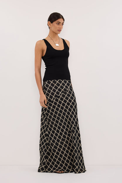 ARLINGTON BLACK MIDI SKIRT