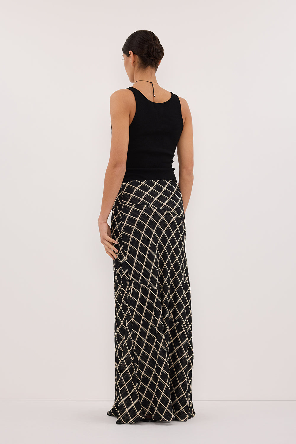 ARLINGTON BLACK MIDI SKIRT