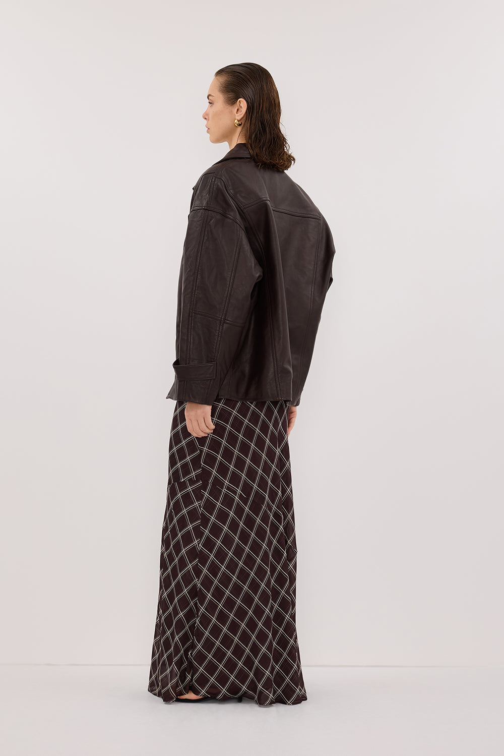 ARLINGTON CHOC MIDI SKIRT