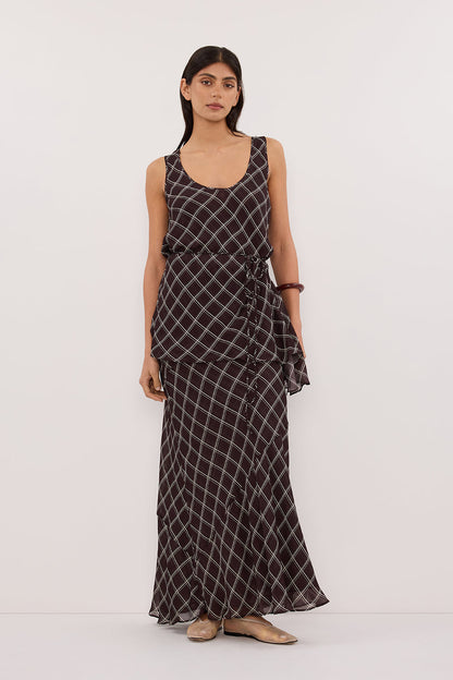 ARLINGTON CHOC MIDI SKIRT
