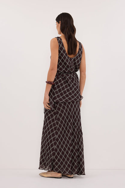 ARLINGTON CHOC MIDI SKIRT
