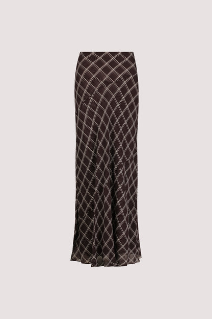 ARLINGTON CHOC MIDI SKIRT