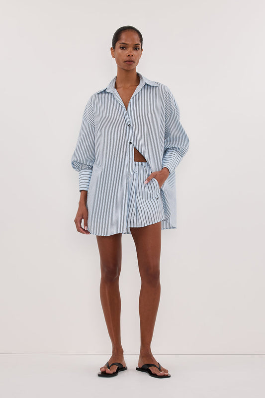 SABLE ICE BLUE SILK BLEND SHORT