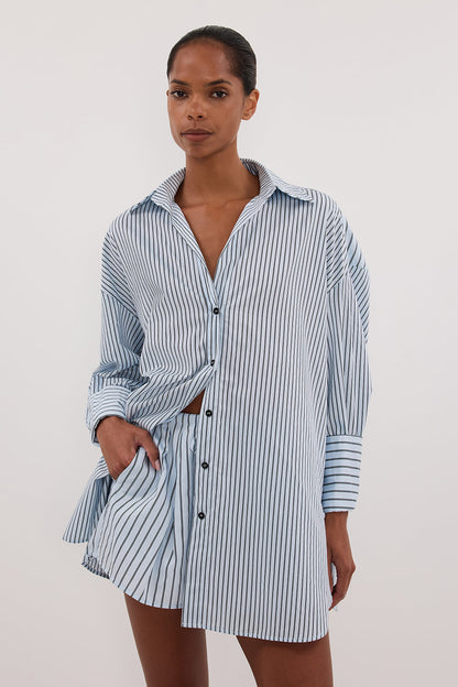 SABLE ICE BLUE SILK BLEND SHORT