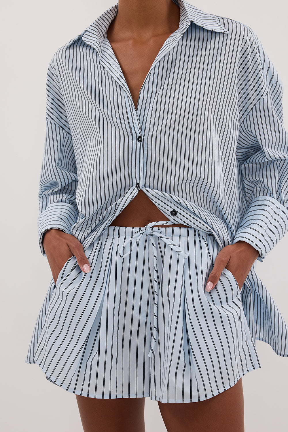 SABLE ICE BLUE SILK BLEND SHORT