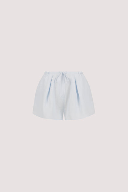HELENA CORNFLOWER LINEN SHORT