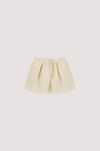 HELENA STRAW LINEN SHORT