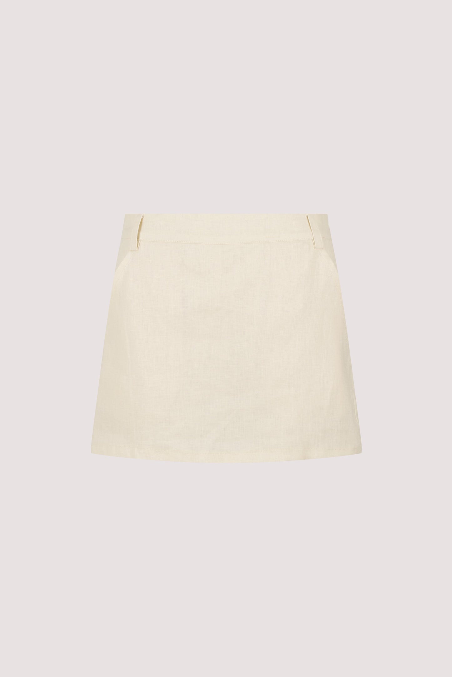 EVIE STRAW LINEN SKORT