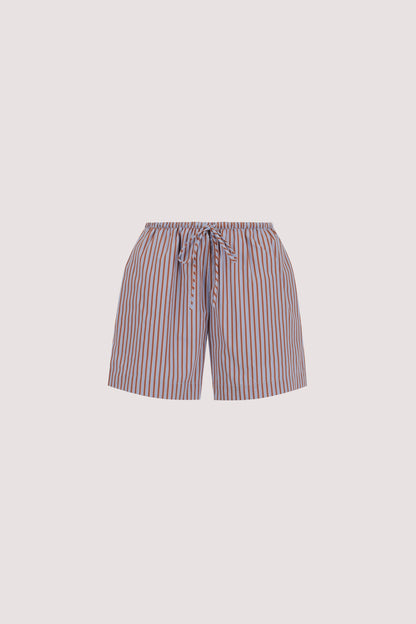 HARRI STRIPE COTTON BLEND SHORTS