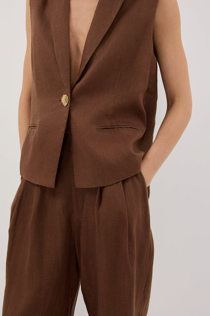 HOLDEN FONDANT LINEN PANT