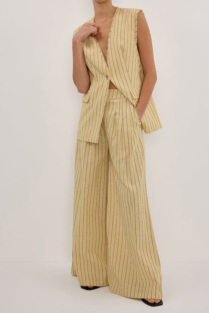 OLLIE DUNE STRIPE WIDE LEG PANT