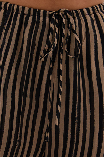 CHARLI TAN STRIPE PANT