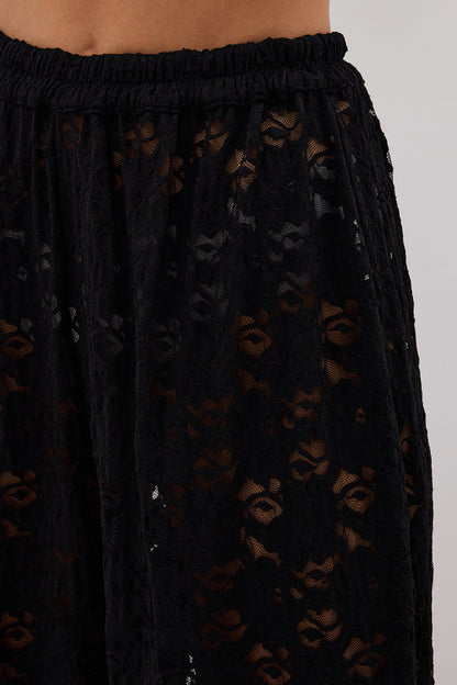 LOULA BLACK LACE PANT