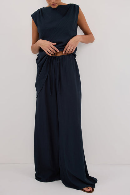 SHYLA SLATE WIDE LEG PANT