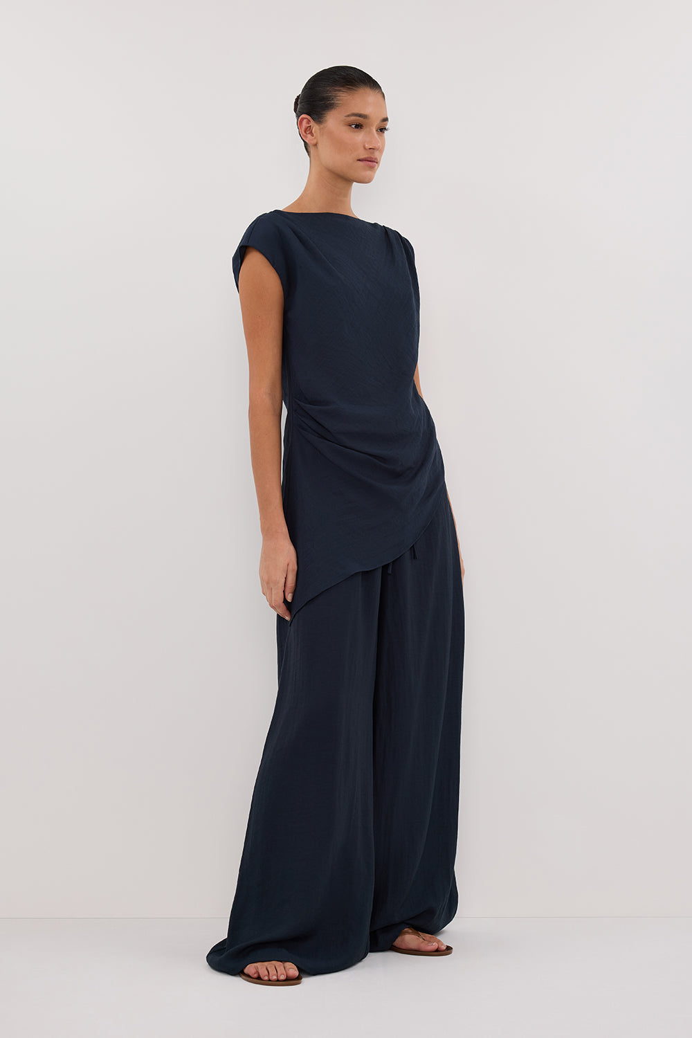 SHYLA SLATE WIDE LEG PANT