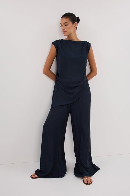 SHYLA SLATE WIDE LEG PANT