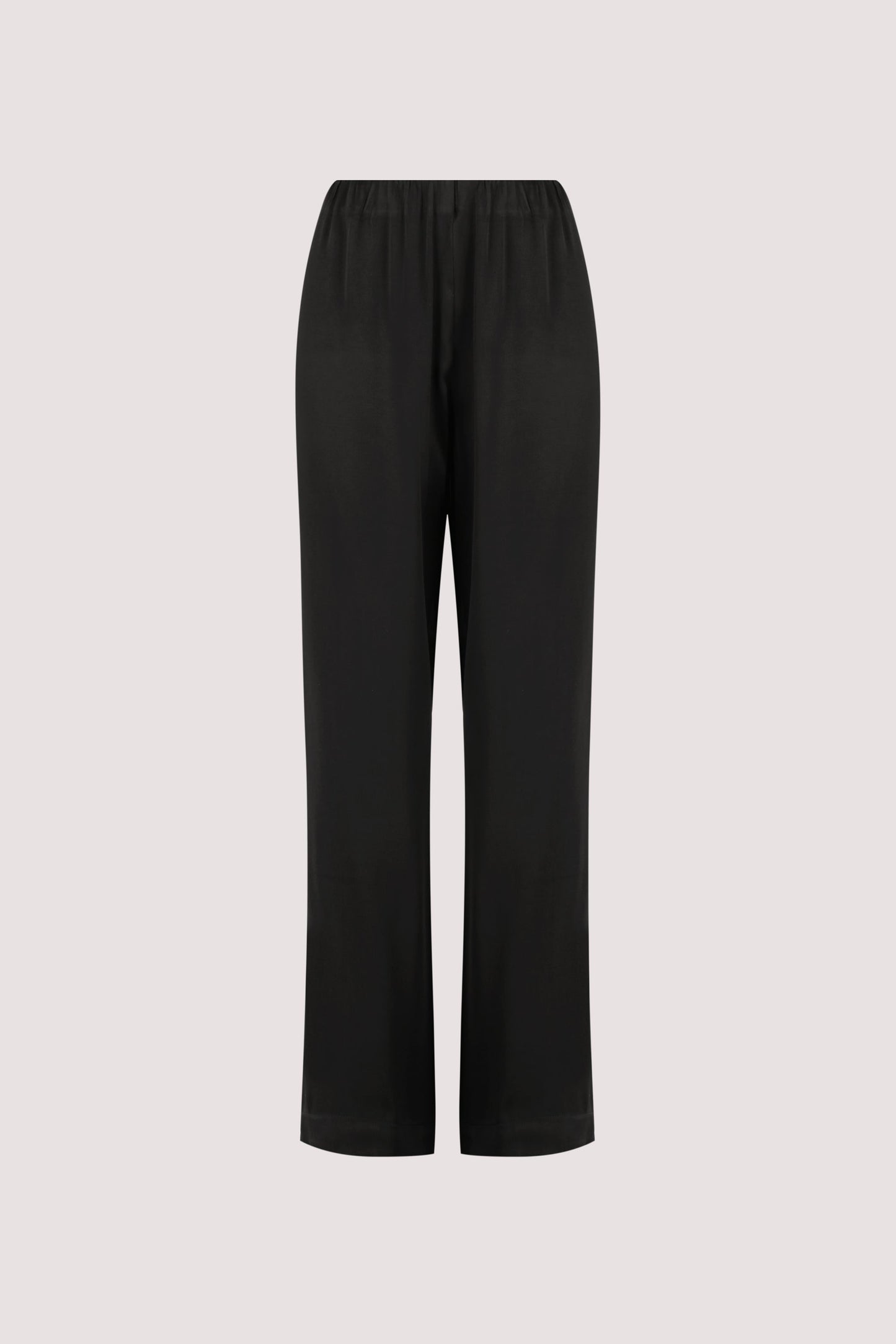MONICA BLACK SATIN PANT