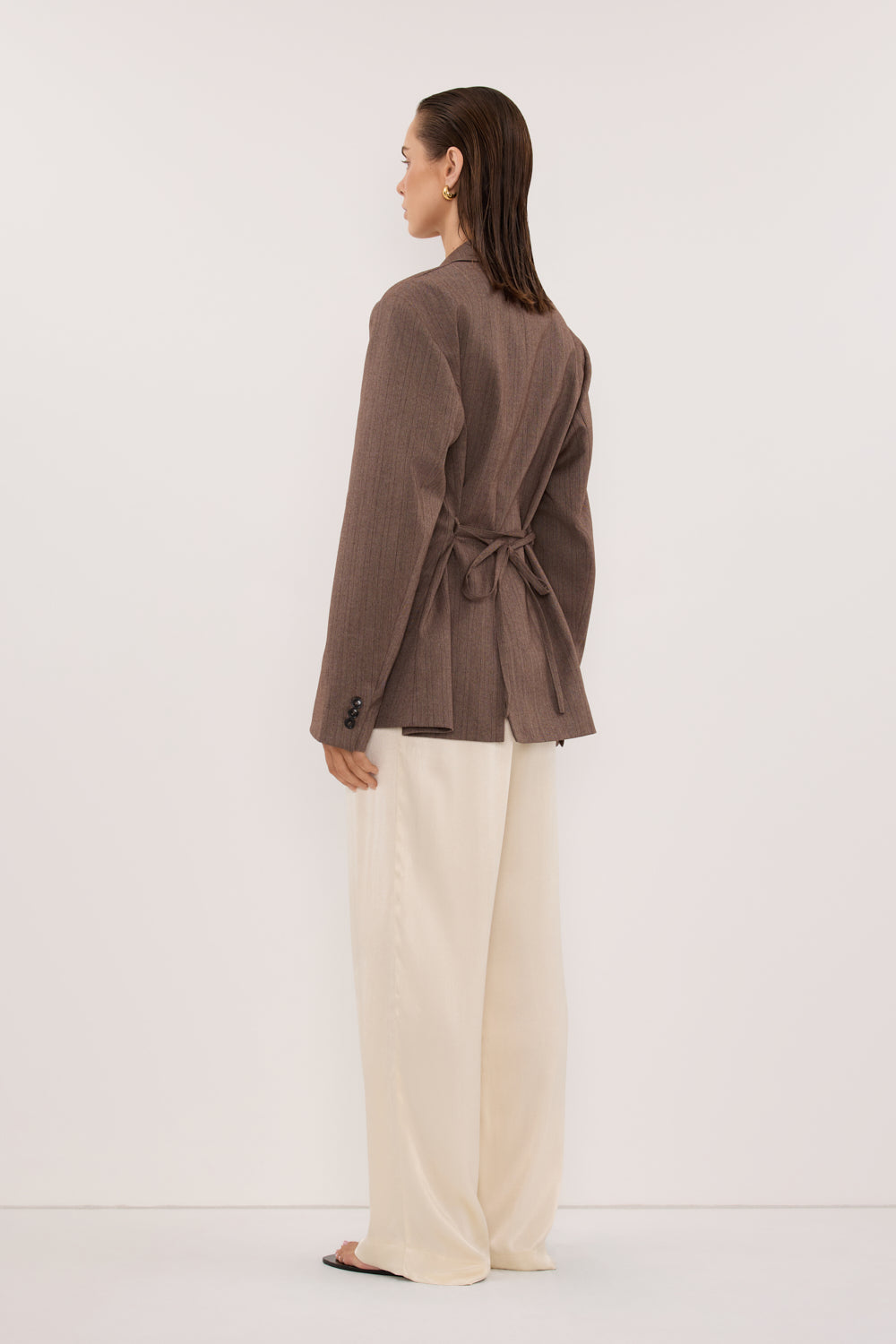 MONICA CREAM SATIN PANT