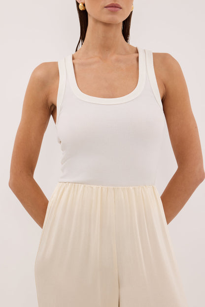 MONICA CREAM SATIN PANT