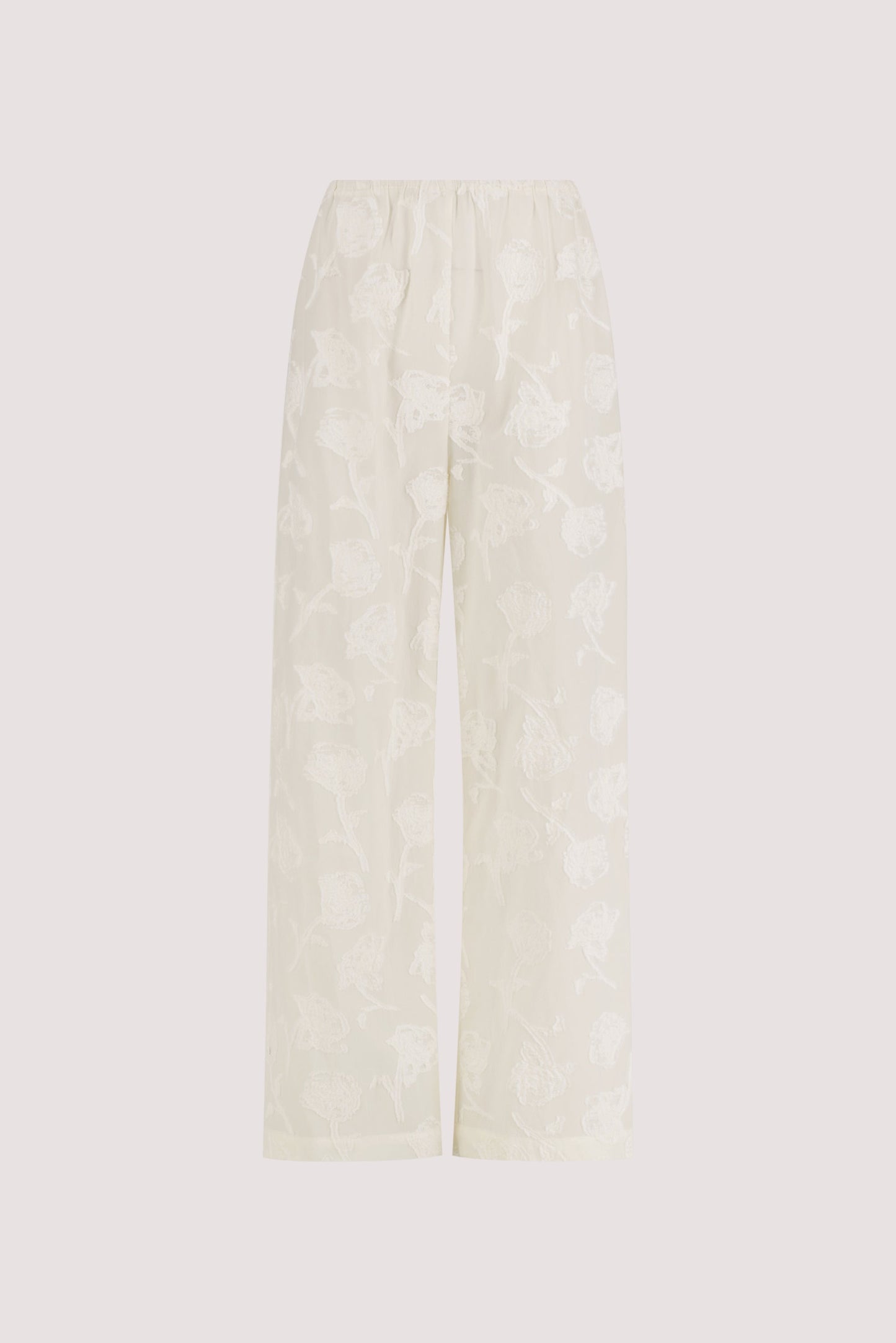 AZALEA OFF WHITE JACQUARD PANT