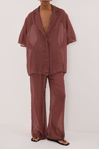 TIA SAHARA MICRO CHECK PANT