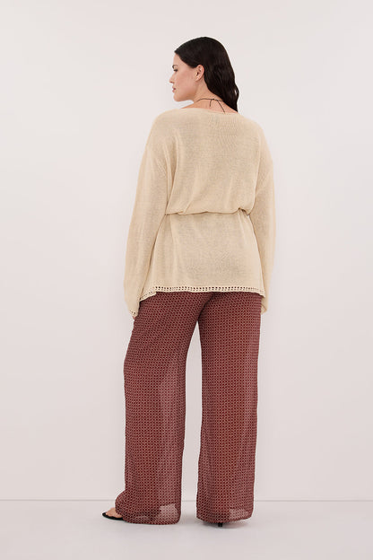 TIA SAHARA MICRO CHECK PANT