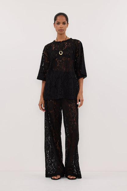 WILMA BLACK LACE PANT