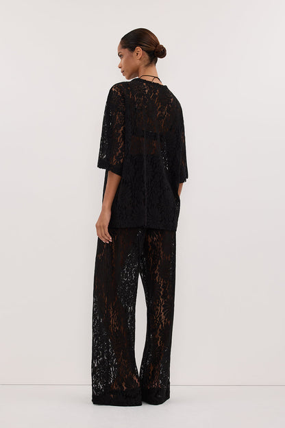 WILMA BLACK LACE PANT