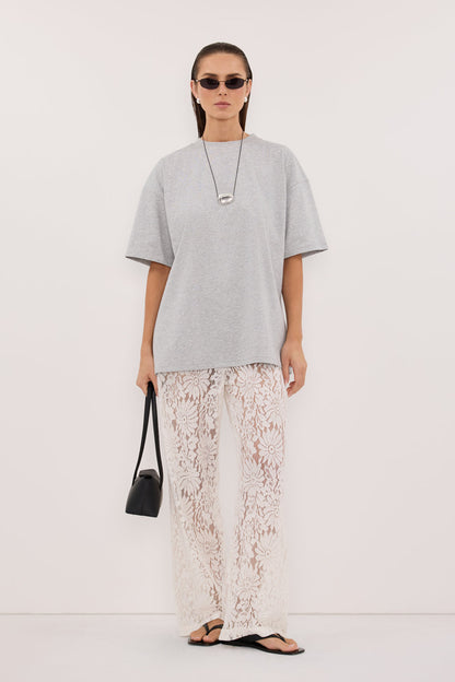 WILMA WHITE LACE PANT
