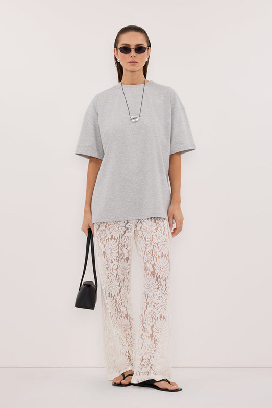WILMA WHITE LACE PANT