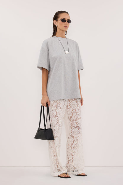 WILMA WHITE LACE PANT