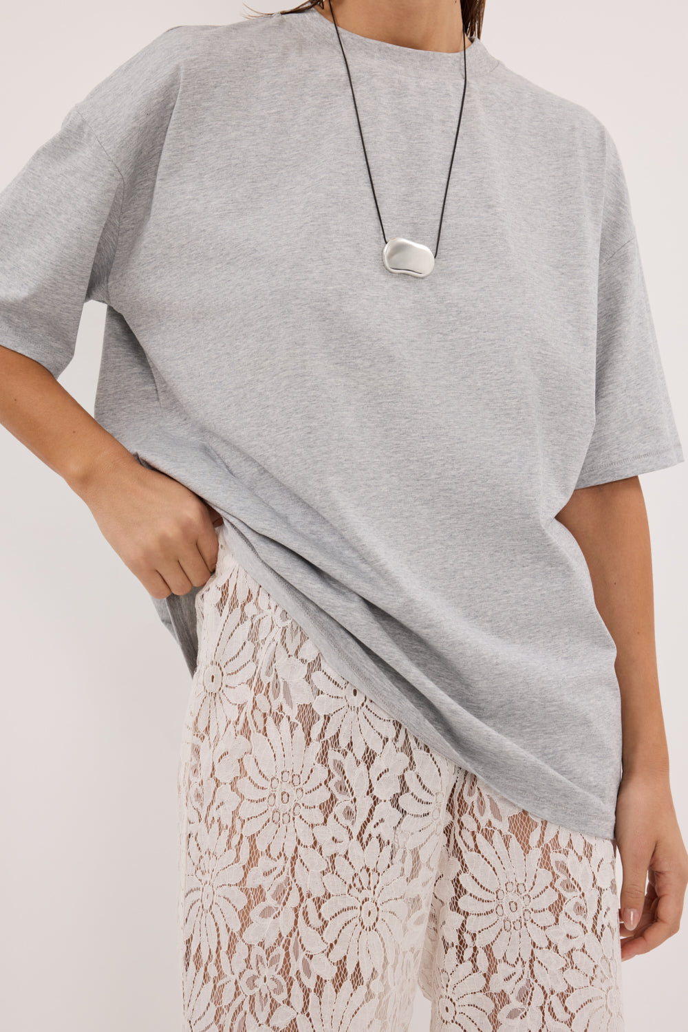 WILMA WHITE LACE PANT