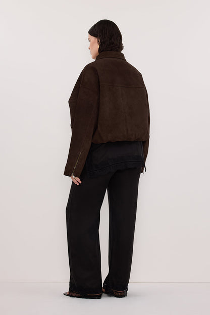 ANDREA BLACK CUPRO LACE PANT