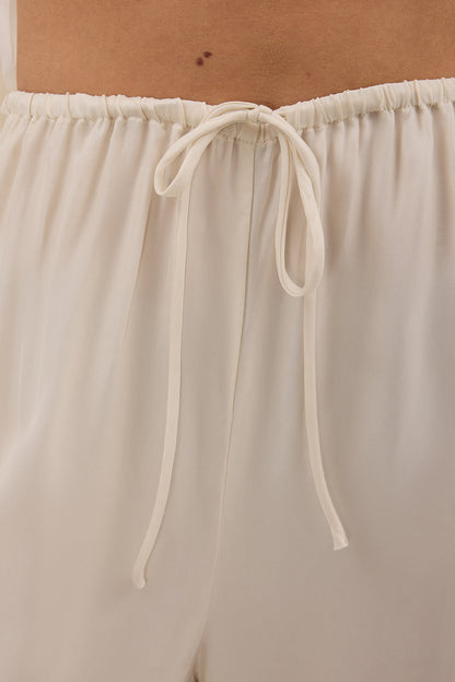 ANDREA SANDSTONE CUPRO LACE PANT