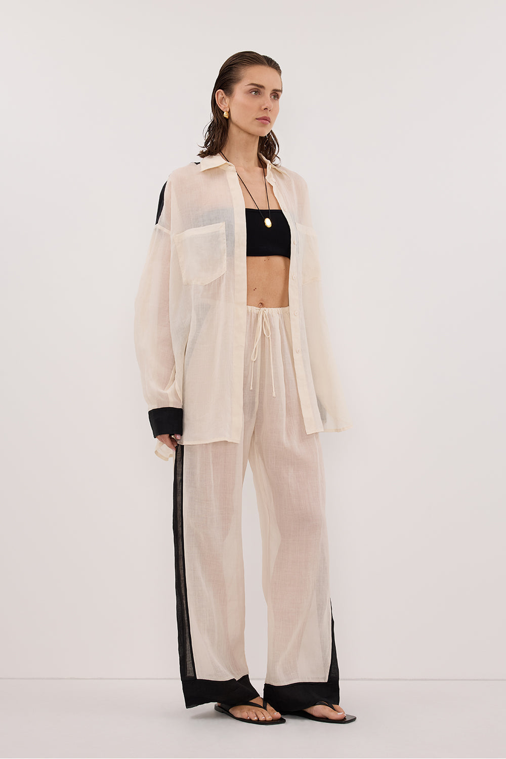 VIVIANNA SANDSTONE RAMIE PANT