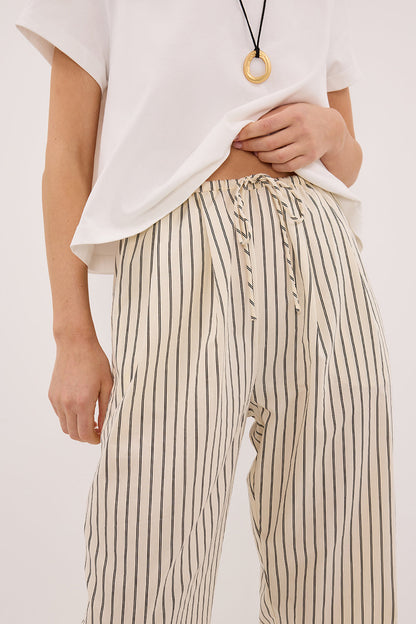 SABLE CREAM SILK BLEND PANT