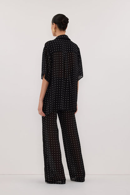 VANESSA BLACK SPOT PANT
